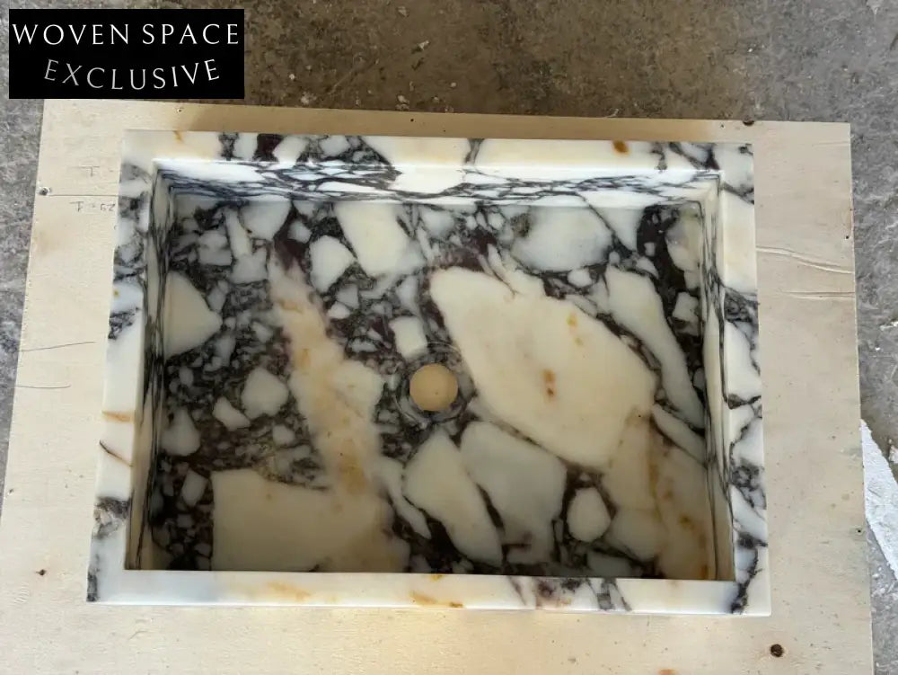 Romeo Calacatta viola marble sink wash basin