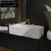 Ronaldine Luxury Calacatta Marble Wall-Mounted Sink
