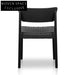 Rope Seat Dining Chair - Black (set of 2) Dining Chairs
