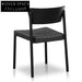 Rope Seat Dining Chair - Black (set of 2) Dining Chairs