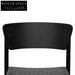 Rope Seat Dining Chair - Black (set of 2) Dining Chairs