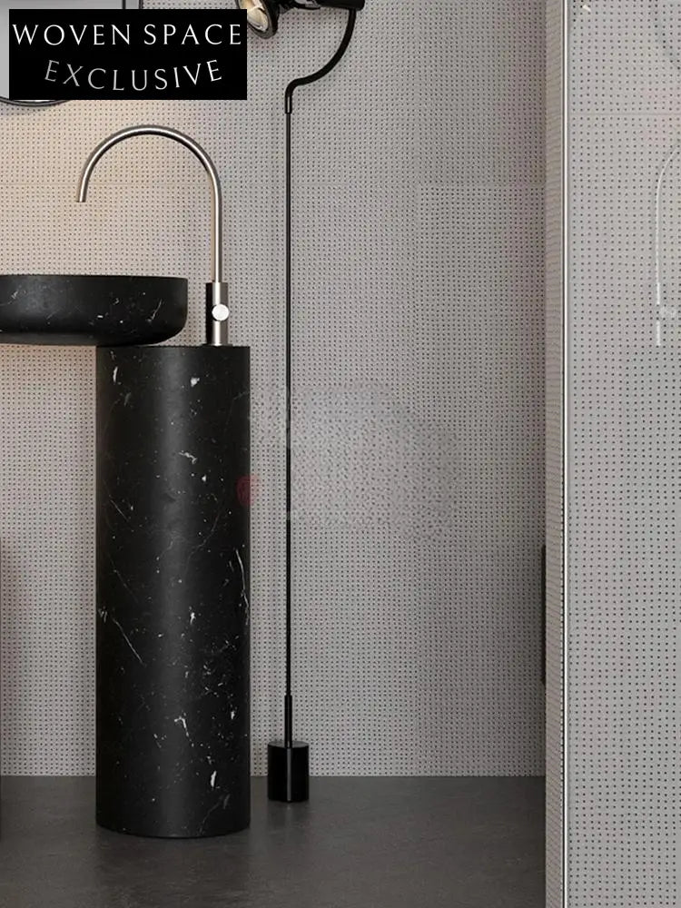 Rose uhe Medieval Marble Pedestal Basin