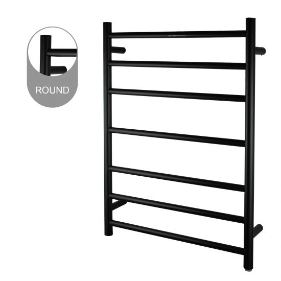 Round Electric Heated Towel Rack 7 Bars