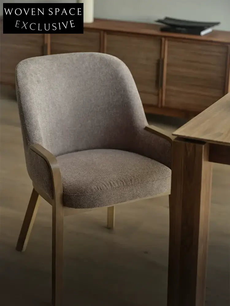 Rune Classic Oak Dining Chair With Subsidy Warm coffee color|In stock / In stock