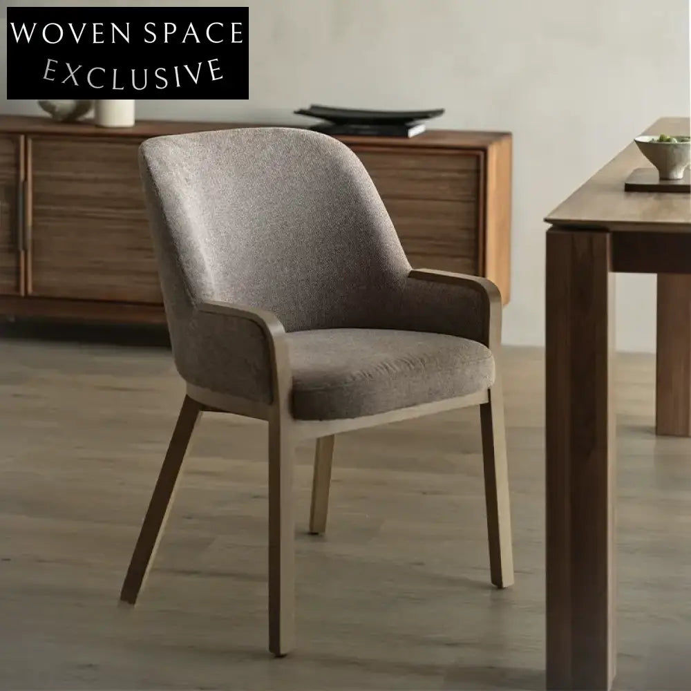 Rune Classic Oak Dining Chair With Subsidy Warm coffee color|In stock / In stock