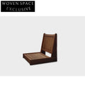 Rustic Wabi Sabi Solid Paulownia Wood Low Profile Tatami Chair