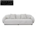 Salt White 3 Seater Fabric Sofa Sofas