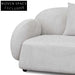 Salt White 3 Seater Fabric Sofa Sofas