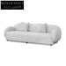 Salt White 3 Seater Fabric Sofa