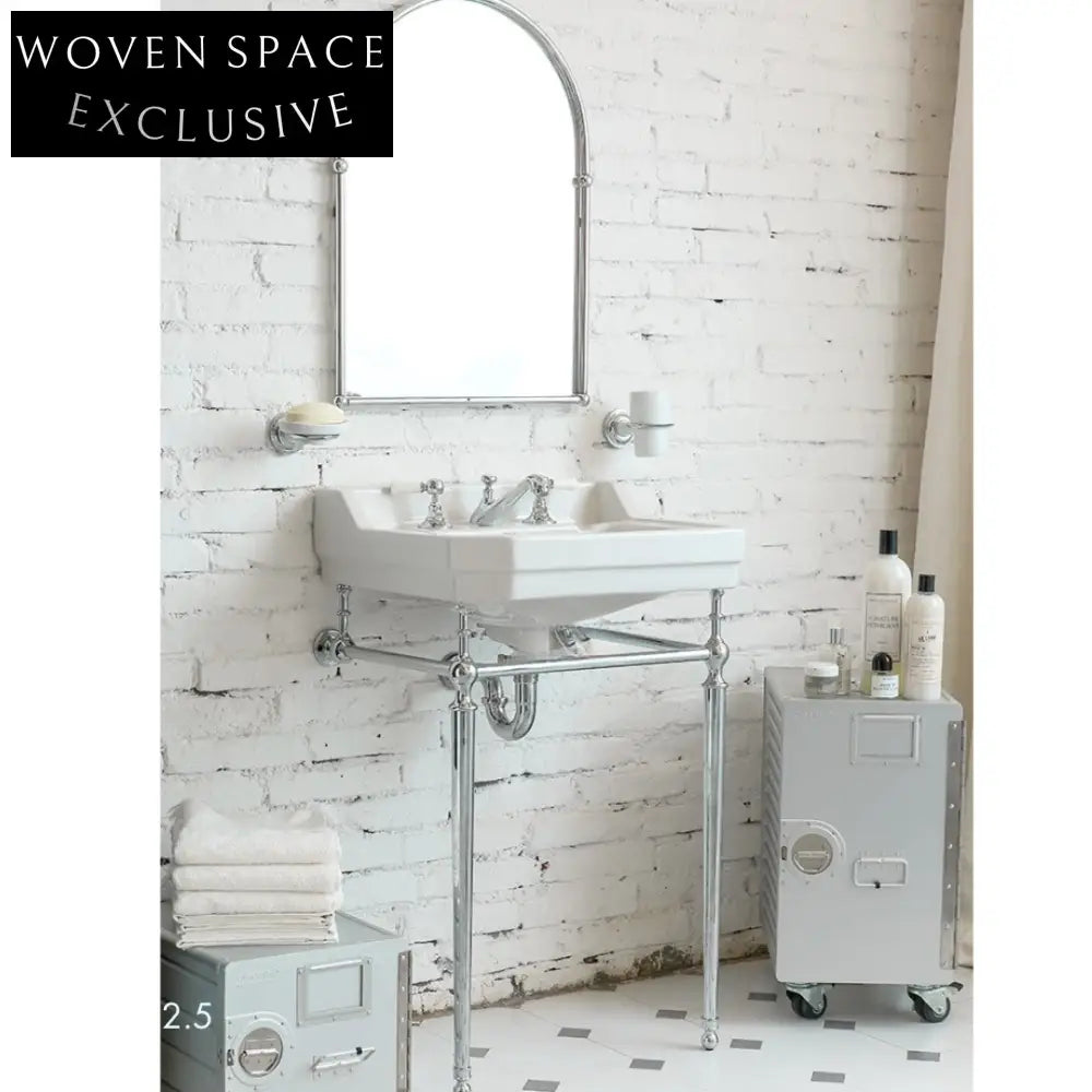 Sarah Silver Chrome Three-Hole Faucet