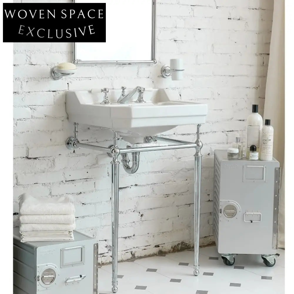 Sarah Silver Chrome Three-Hole Faucet