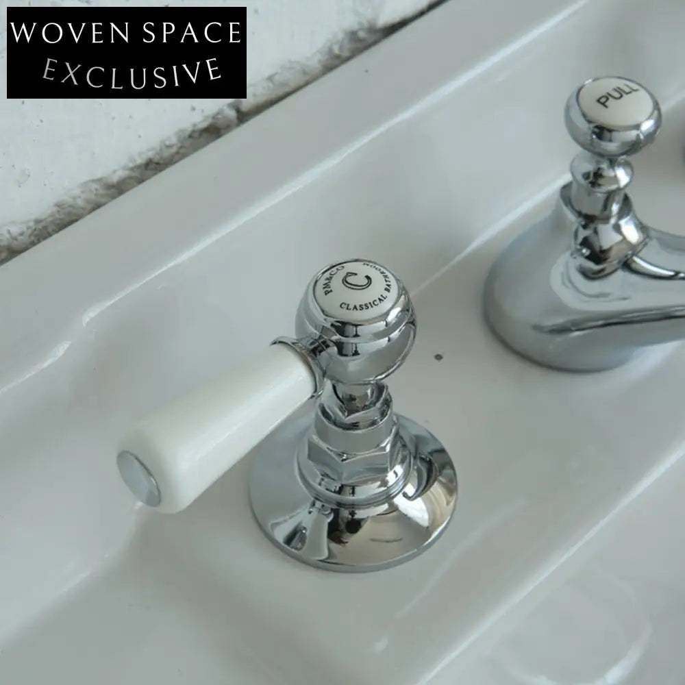 Sarah Silver Chrome Three-Hole Faucet