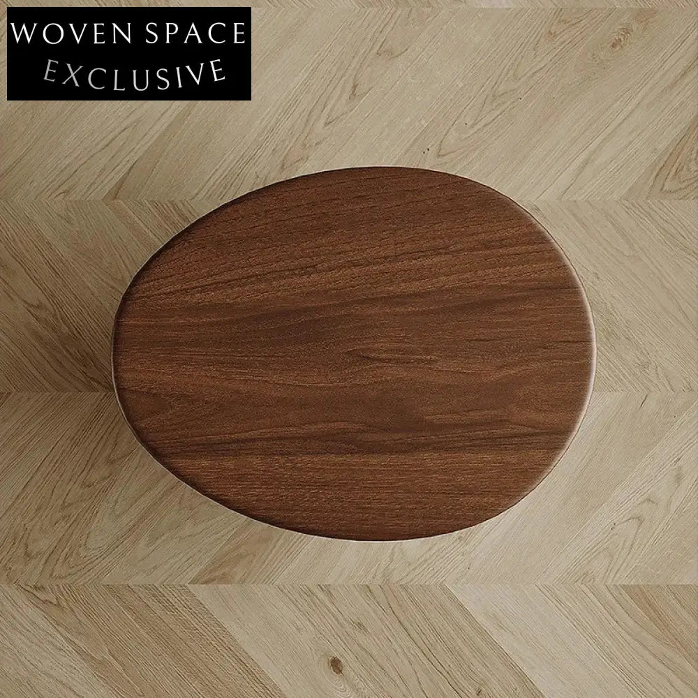 Scandinavian Modern Solid Ash Wood Coffee Table with Integrated Magazine Storage