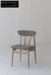 Elegant Scandinavian Mid-Century Oak Dining Chair Upholstered Vintage Design