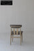 Elegant Scandinavian Mid-Century Oak Dining Chair Upholstered Vintage Design