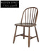 Solid Oak Armless Dining Side Chair - Scandinavian Modern Windsor Style