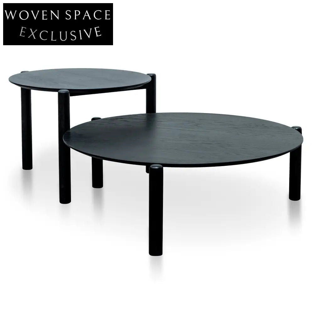 CCF2816-KD-CF2817-KD - Nest of Coffee tables - Black