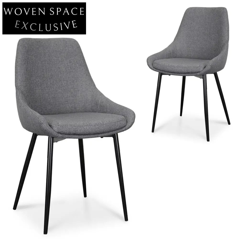 Shogun Dining Chair - Dark Grey (Set of 2)