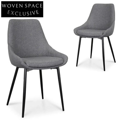 Shogun Dining Chair - Dark Grey (Set of 2)
