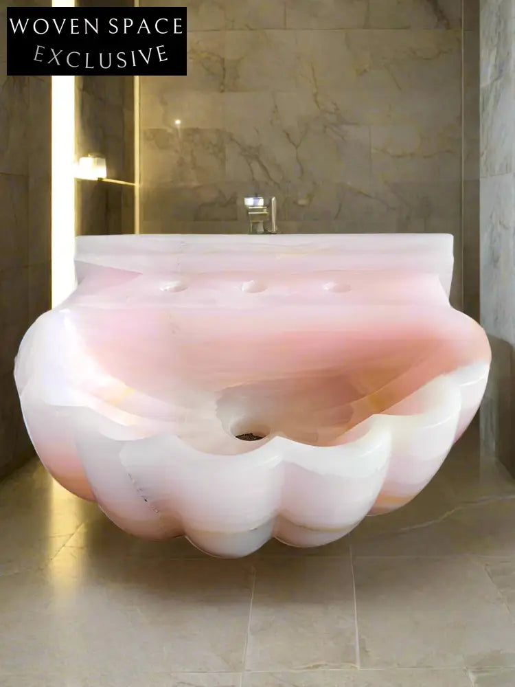 Sidaine Mooli Home Natural Jade Wall-Mounted Sink