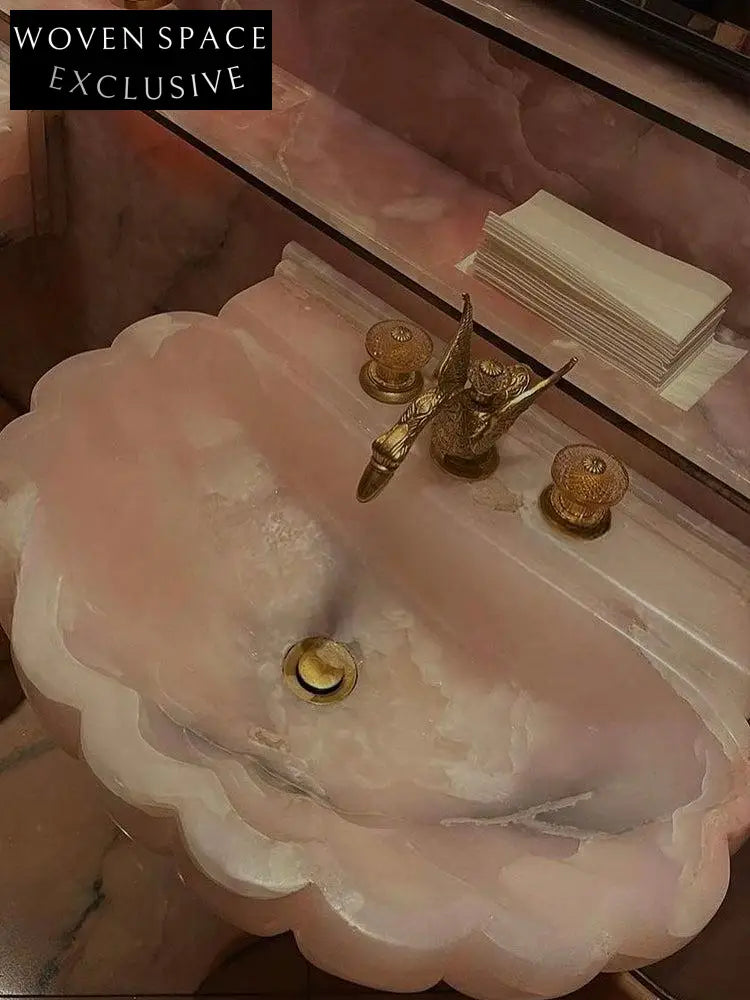 Sidaine Mooli Home Natural Jade Wall-Mounted Sink