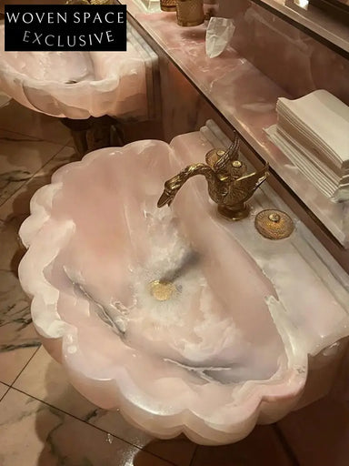 Sidaine Mooli Home Natural Jade Wall-Mounted Sink