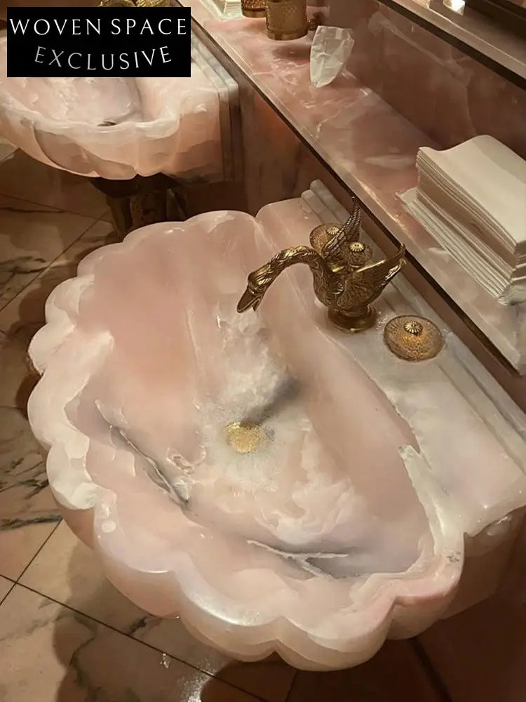 Sidaine Mooli Home Natural Jade Wall-Mounted Sink