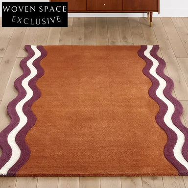 Silent Style Custom Vintage Pattern Faux Fur Tufted Washable Area Rug for Home