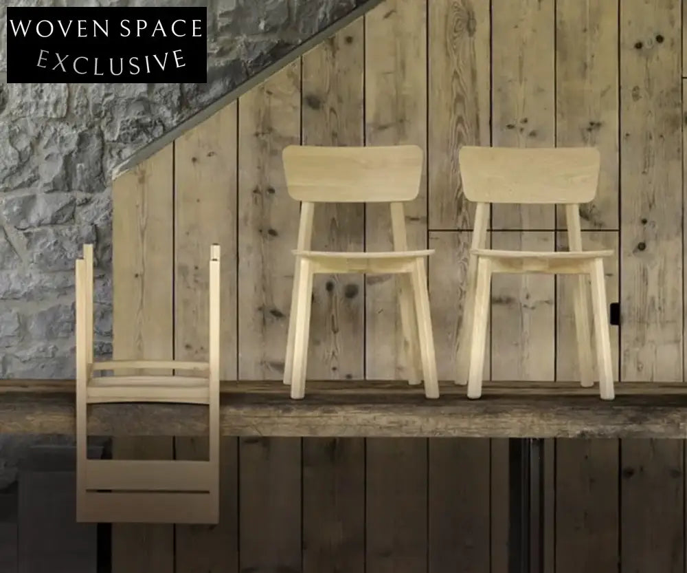 Silvano Second-Hand Pure Oak Dining Chair Spot goods