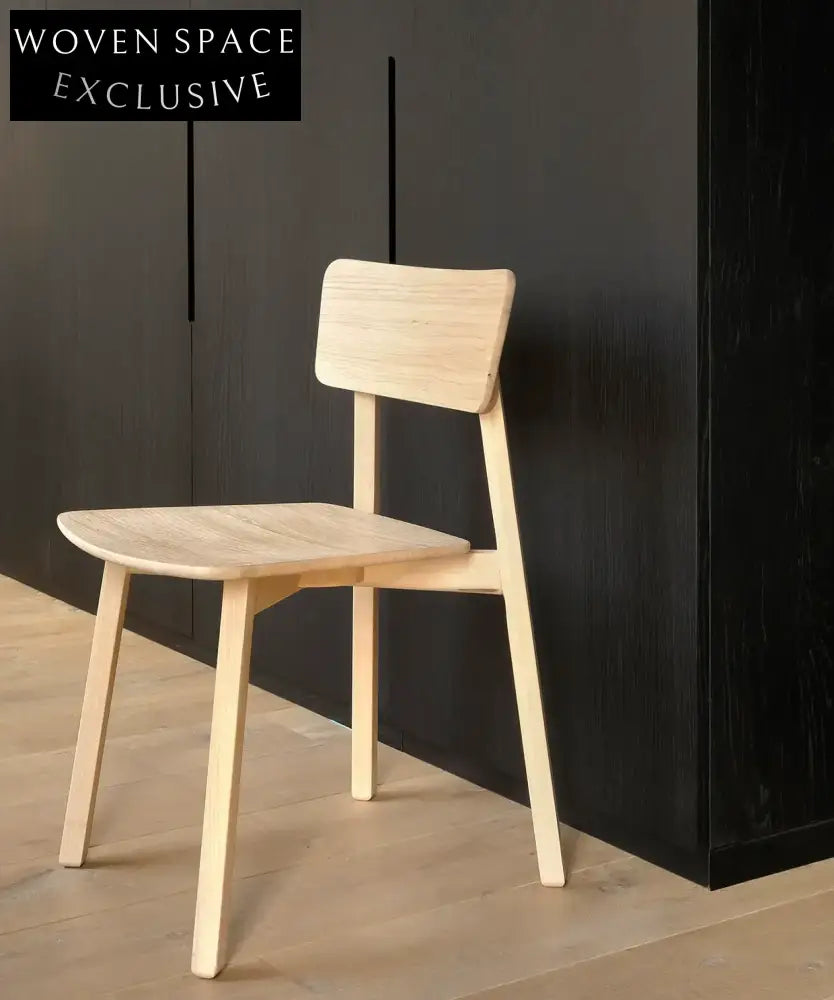 Silvano Second-Hand Pure Oak Dining Chair Spot goods