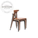 Simple Modern Natural Solid Wood Stackable Italian Alpha Dining Chair