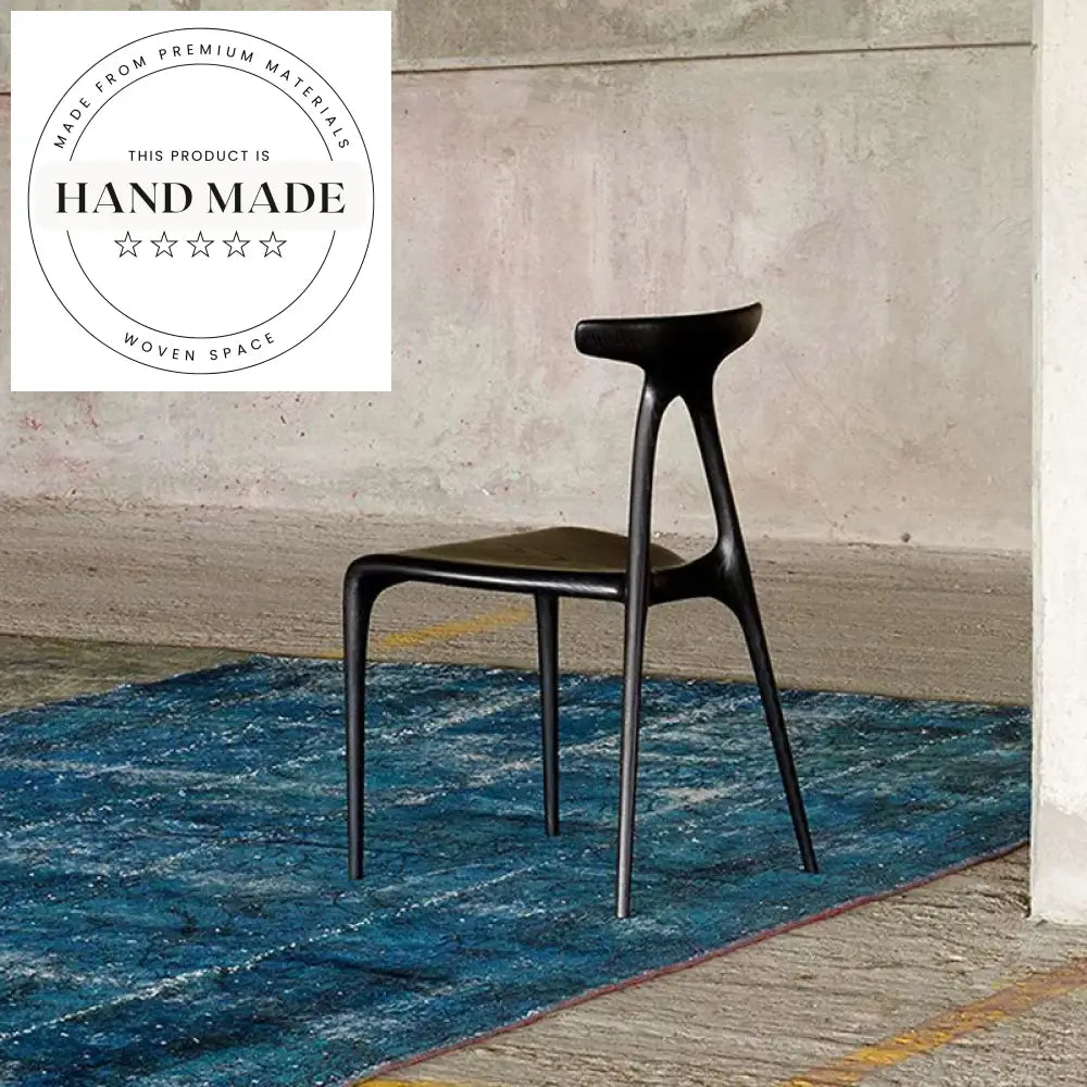 Simple Modern Natural Solid Wood Stackable Italian Alpha Dining Chair