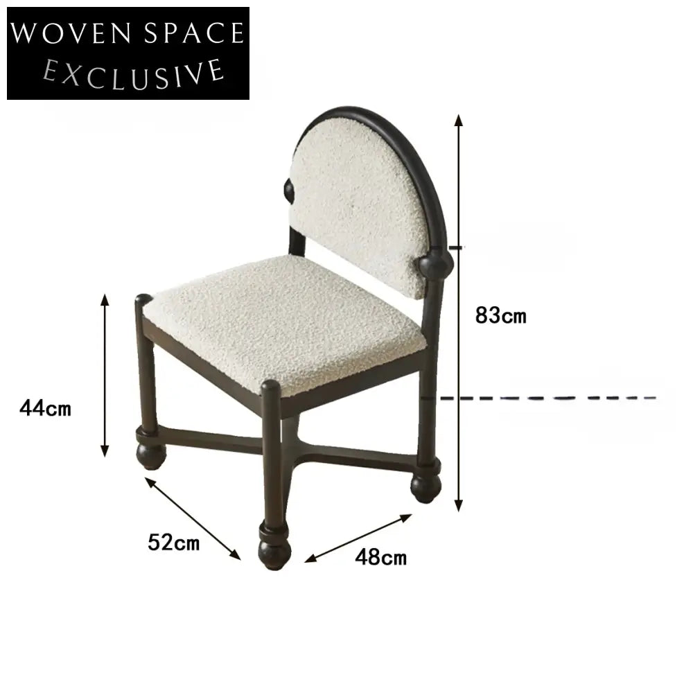 simple retro back chair