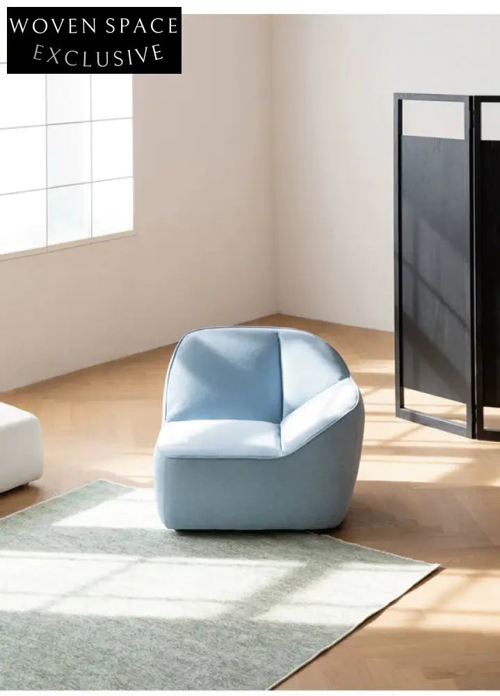 single sofa minimalist free combination small apartment blue dopamine design small sofa