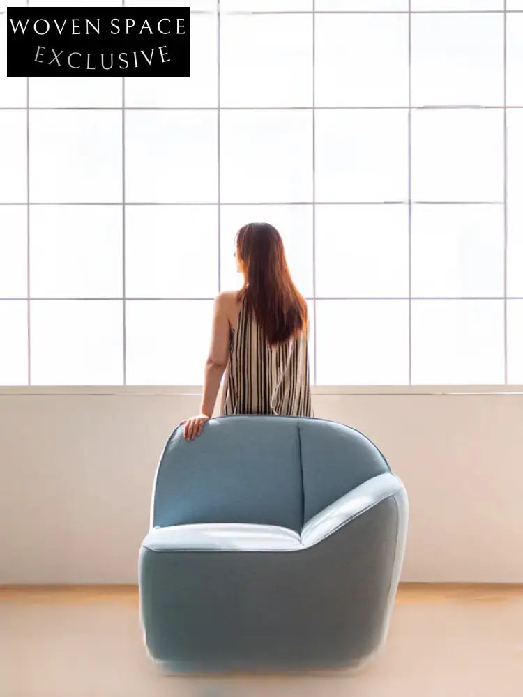 single sofa minimalist free combination small apartment blue dopamine design small sofa
