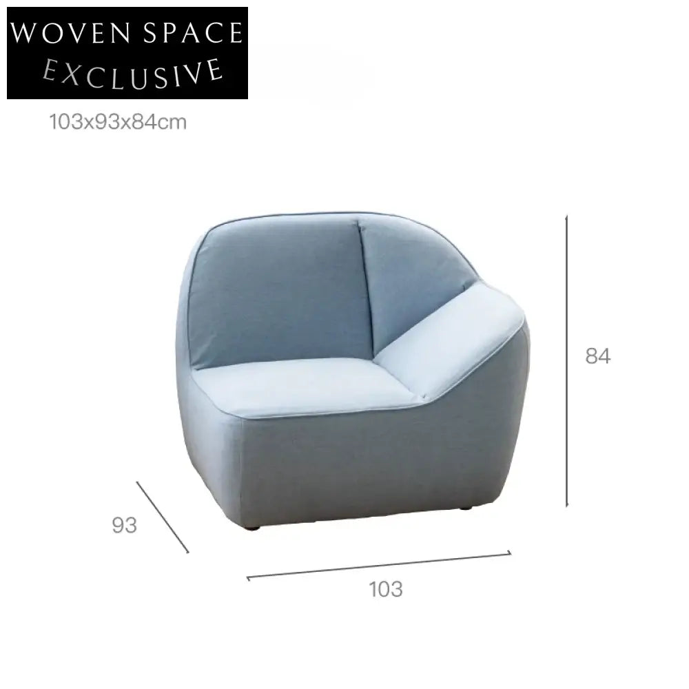 single sofa minimalist free combination small apartment blue dopamine design small sofa