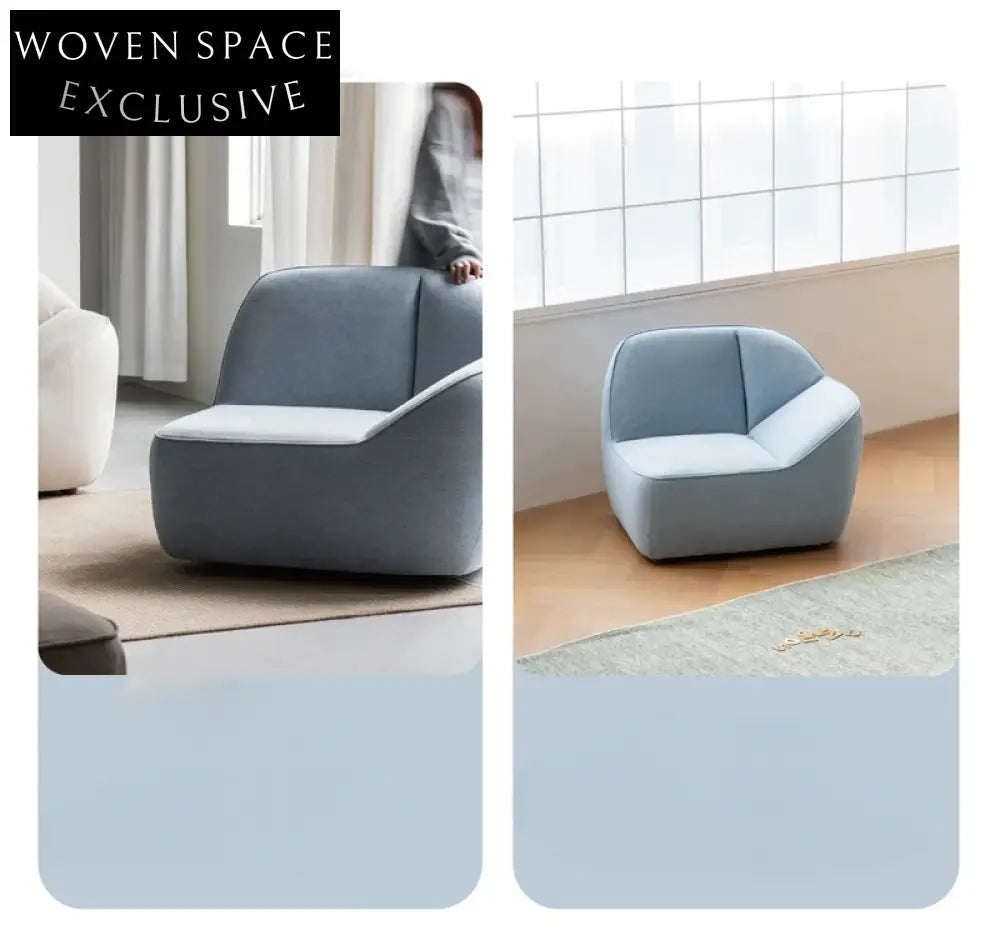 single sofa minimalist free combination small apartment blue dopamine design small sofa