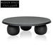 Skyler 100cm Elm Ball Coffee Table - Full Black Coffee Tables