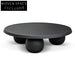 Skyler 100cm Elm Ball Coffee Table - Full Black Coffee Tables