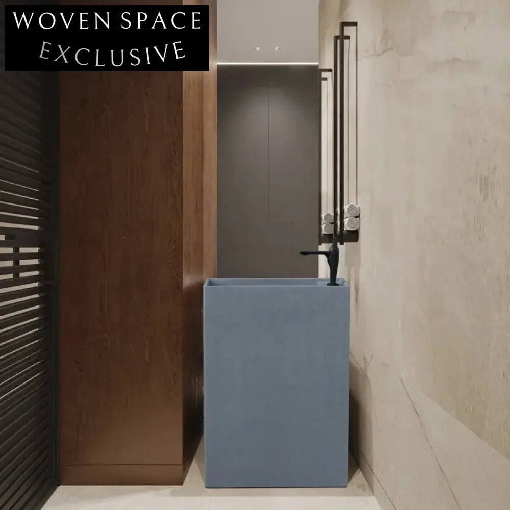 Sleek Artificial Stone Freestanding Pedestal Sink for Modern Bathrooms