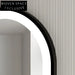 Sleek Black Framed Dimmable LED Bathroom Mirror with Anti-Fog Feature