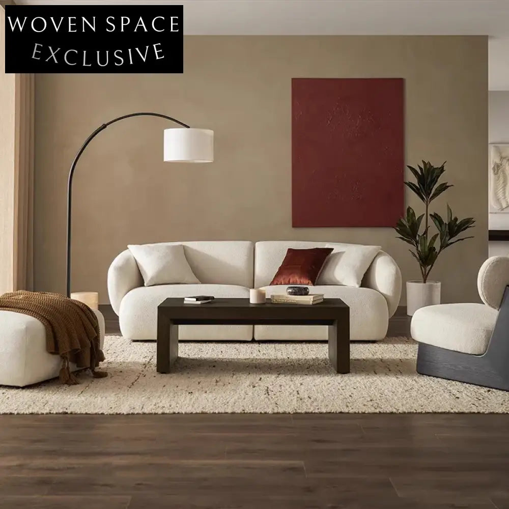 Sleek Black Solid Wood Modern Living Room Centerpiece Coffee Table