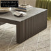 Sleek Black Solid Wood Modern Living Room Centerpiece Coffee Table