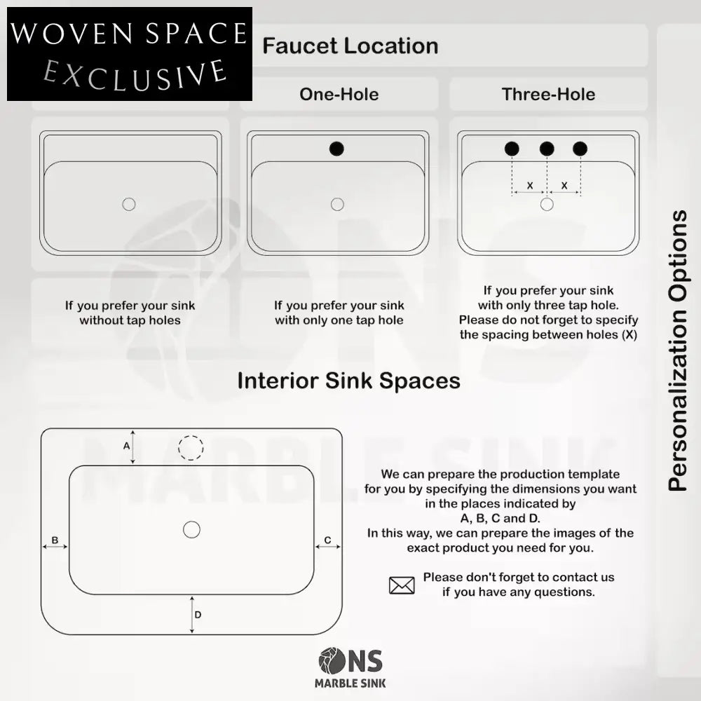 Sleek Carrara Marble Sink White Veined