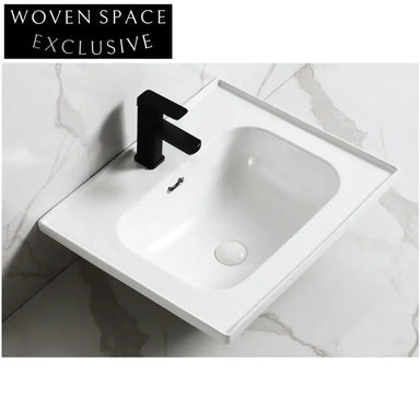 Sleek Ceramic Bathroom Vanity Sink, Modern Lavabo Basin for Cabinets