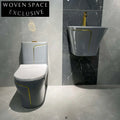 Sleek Ceramic Wall-Mounted Bathroom Wash Basin Sink for Modern Spaces
