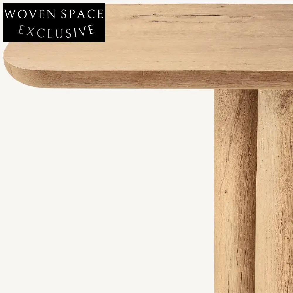 Sleek Contemporary Wood Console Table: Narrow Long Hallway Entryway Sideboard