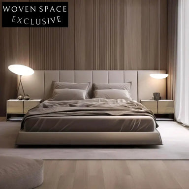 Sleek Marble Top Ash Wood 4-Drawer Nightstand Modern Bedroom Side Table