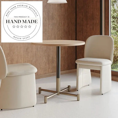 Sleek Metal Pedestal Rectangle Commercial & Home Dining Table