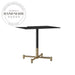 Sleek Metal Pedestal Rectangle Commercial & Home Dining Table